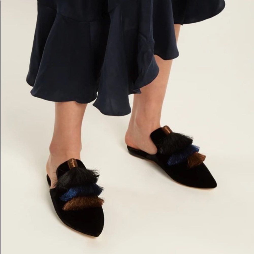 Sanayi 313 Monarola velvet slipper shoes